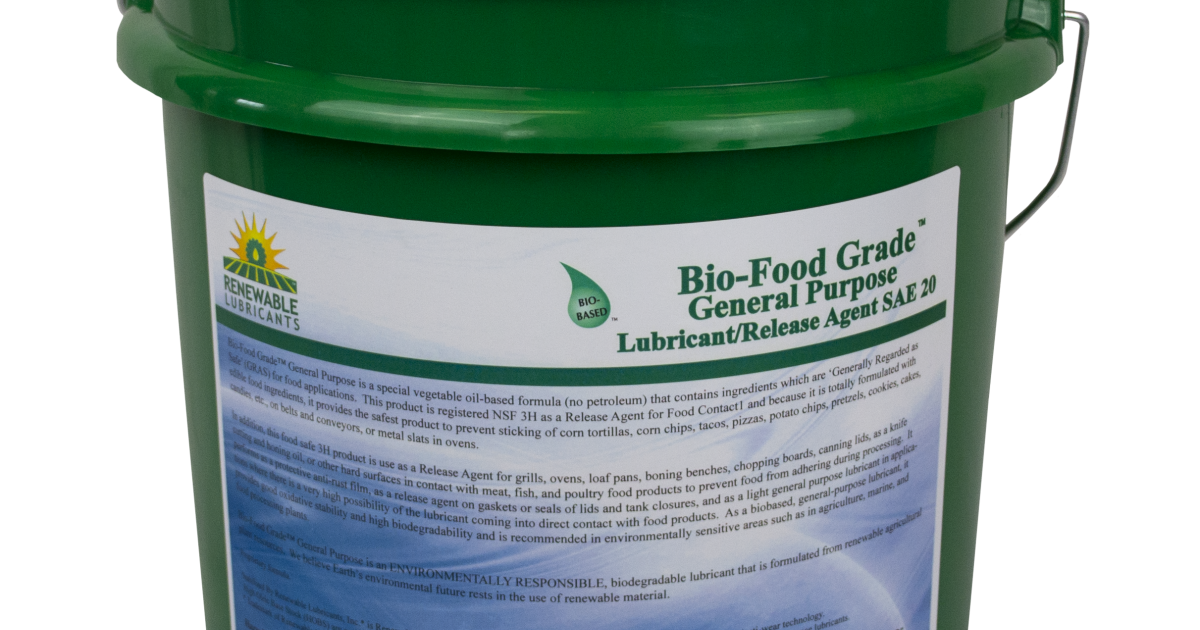 Renewable Lubricants BioFood Grade™ General Purpose Lubricant