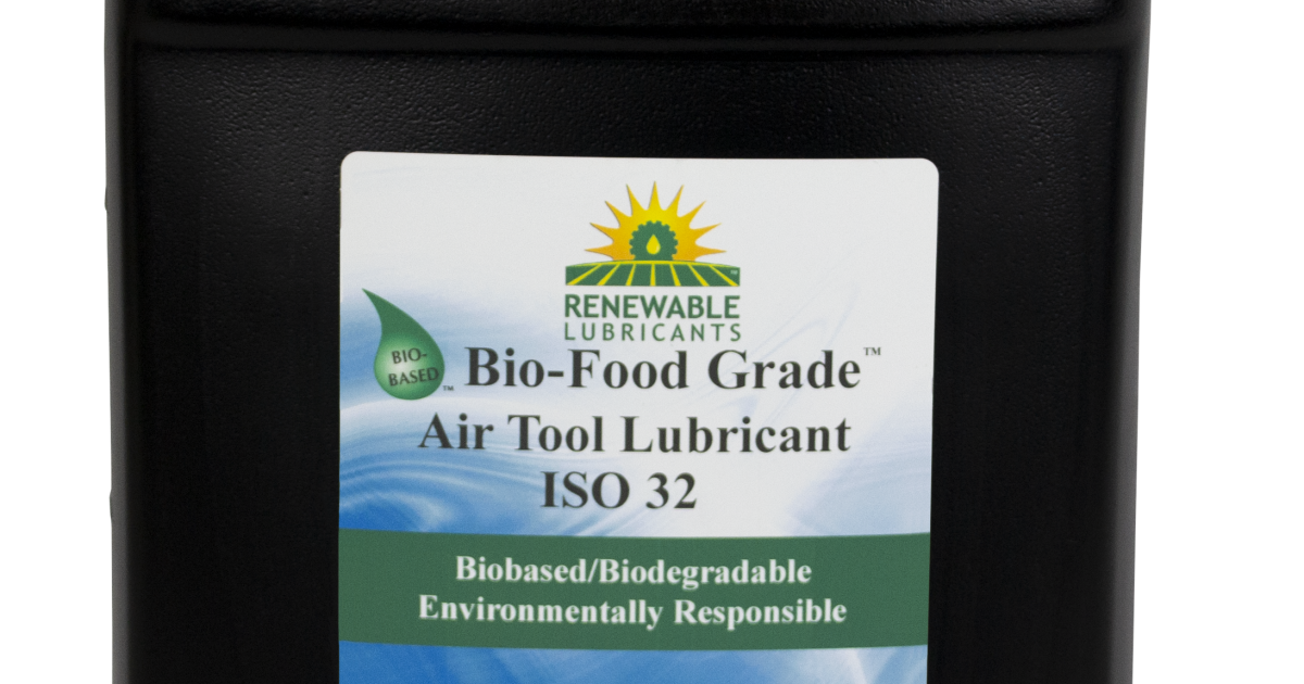 Renewable Lubricants BioFood Grade Air Tool Oil
