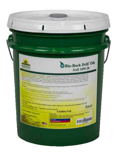 83004 Bio Rock Drill Oil 10 W20 Light 5 Gal Pail