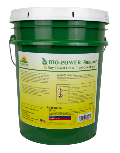 80404 Bio Power Summer Diesel Fuel Conditioner 5 Gal Pail