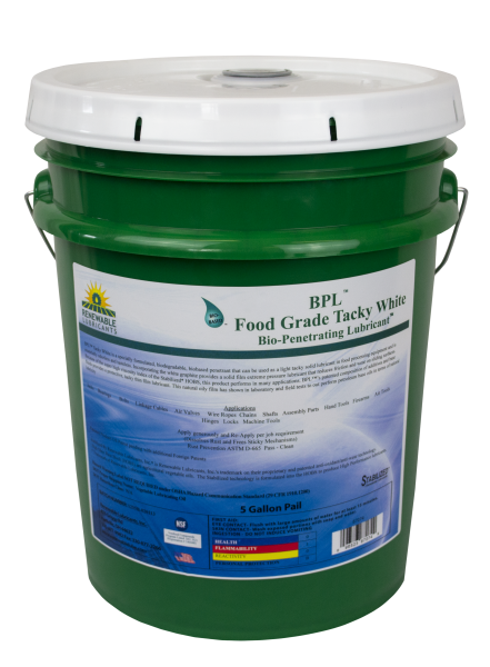 87074 Bio Food Grade Tacky White 5 Gal Pail